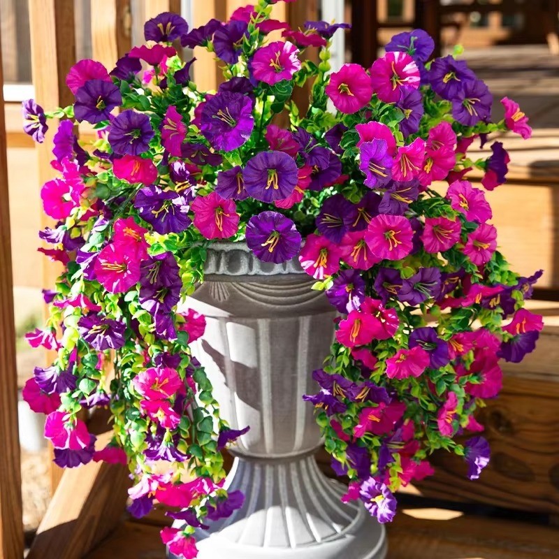 4/8x Artificial Bouquet Faux Flower Wall/Door/Vase/Outdoor Decor Party Wedding