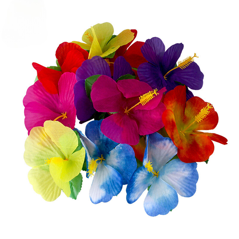 36 Pcs Fake Flower Tropical Party Decoration Supplies Artificial Flora Desktop