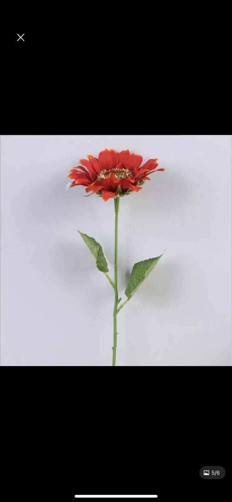 new artificial sunflower high quality silk dark orange & yellow available 