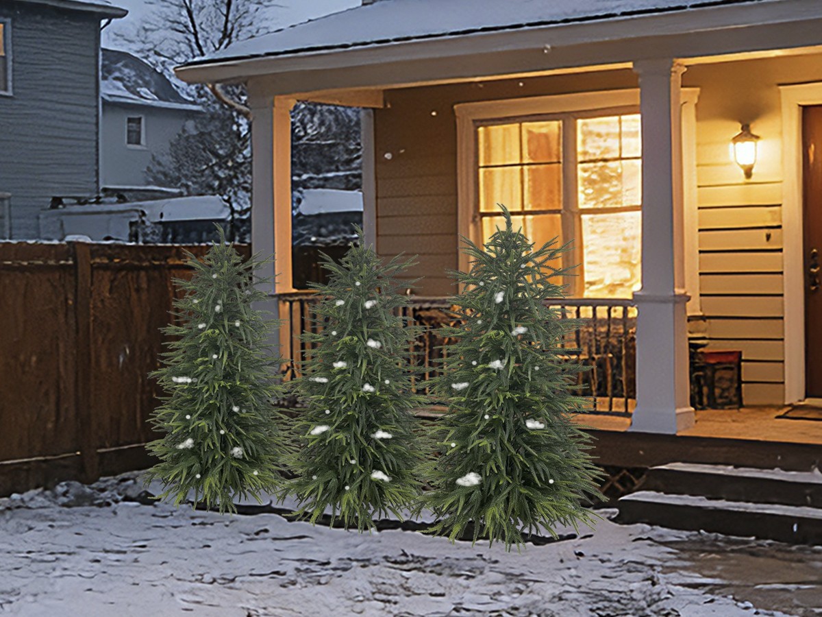150 cm 2 Pack Artificial Norfolk Pine Evergreen Plant Home and Garden Decoration