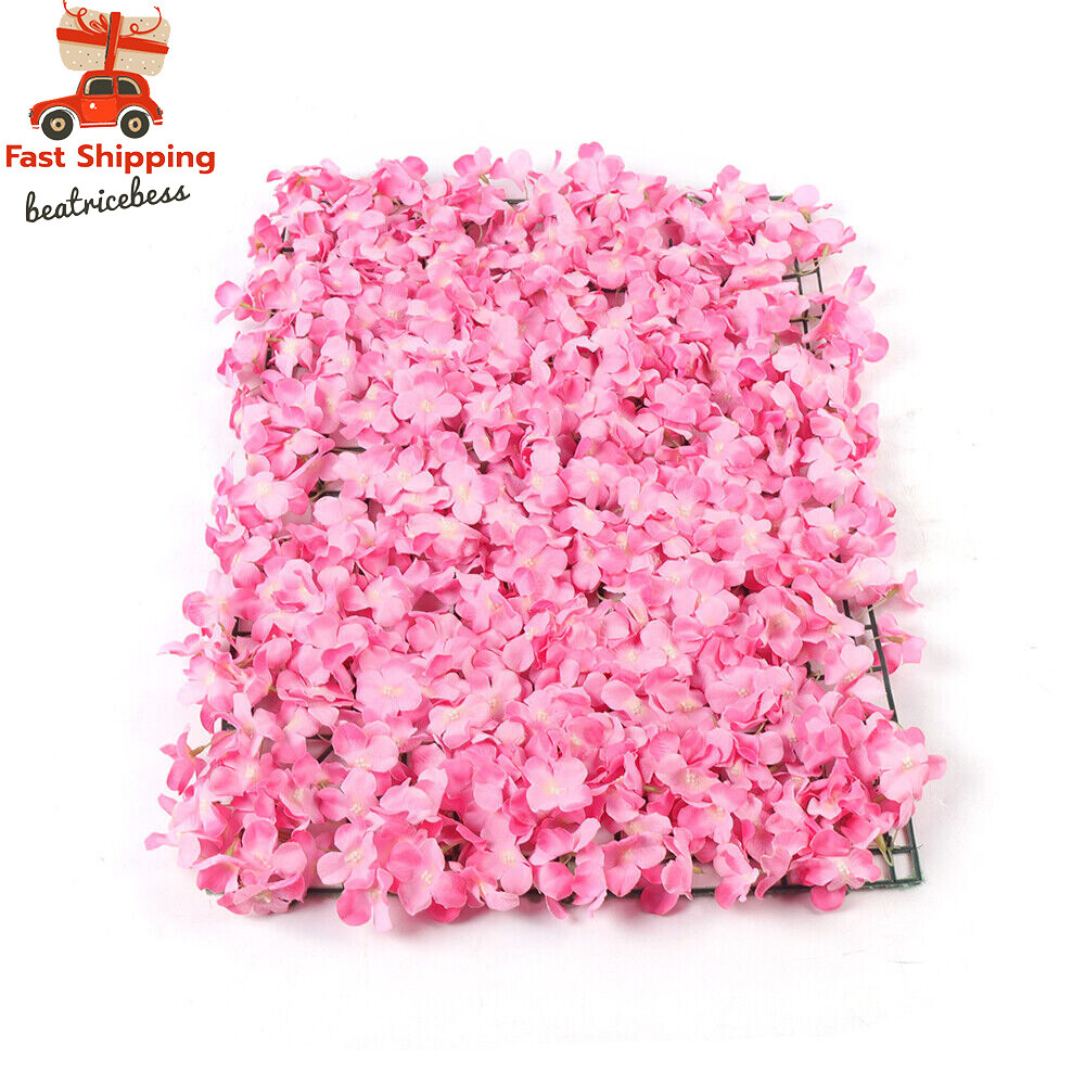 Artificial Wedding Silk Flower Wall Decor 10X Background Rose Floral Panels