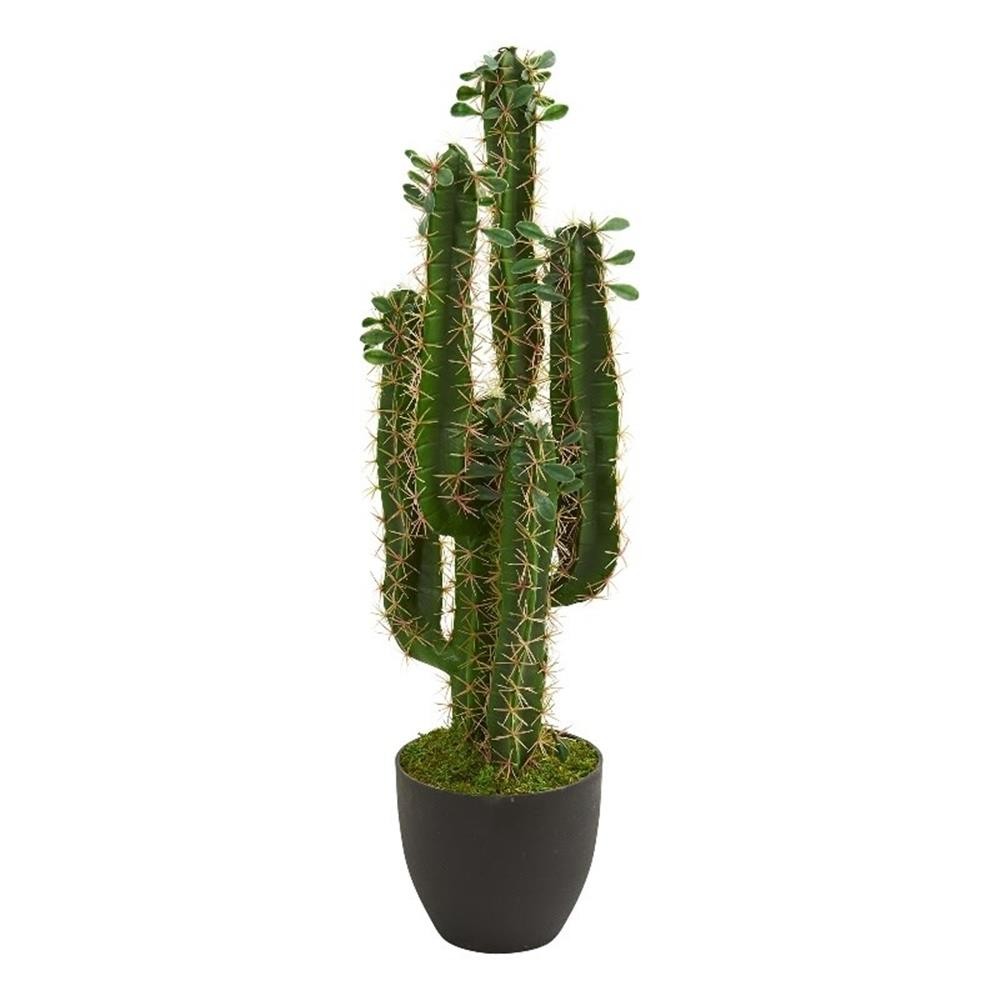 Nearly Natural 2.5ft Cactus Artificial Plant in Green