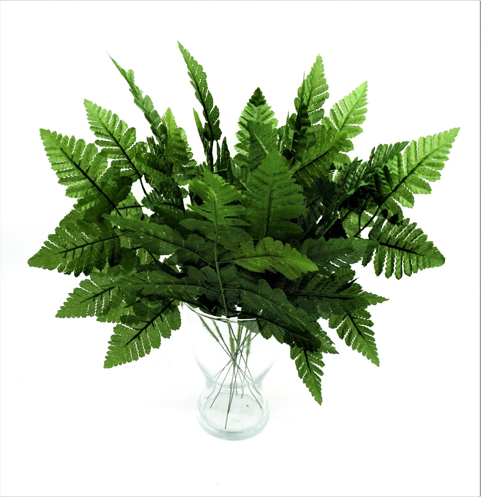 72 Sprays Artificial Silk Green Leather Fern Leaves 17″ Wedding Home Deco Party