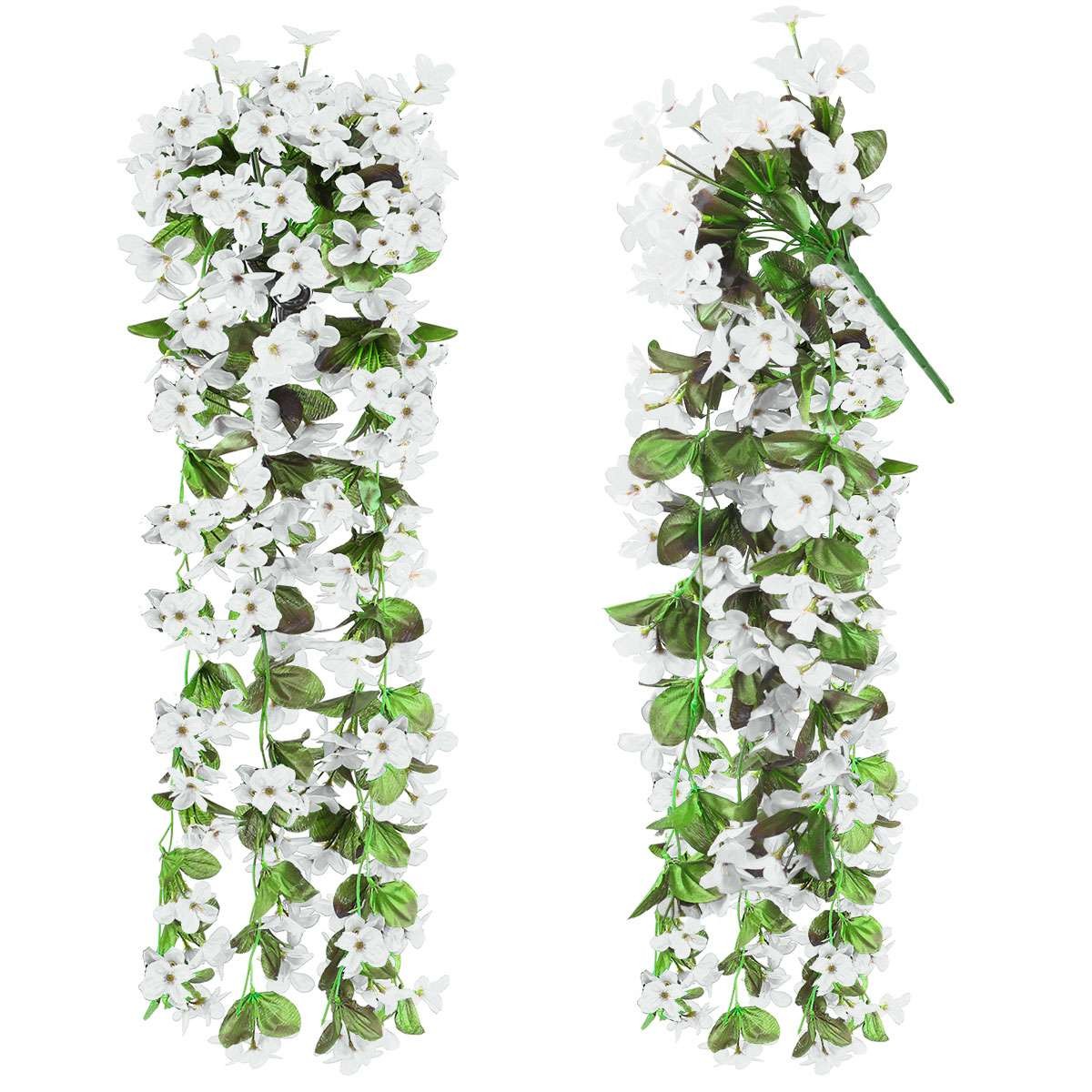 Artificial Fake Hanging Flowers Vine Plant Home Garden Decor Indoor Outdoor US