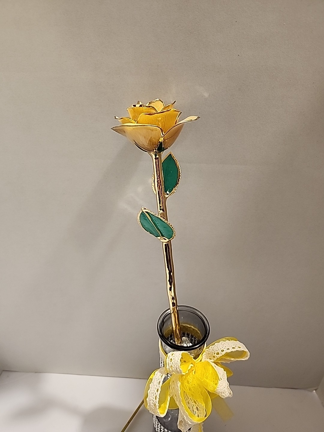 Gold Rose Artificial Flowers 24k Golden Dipped Rose