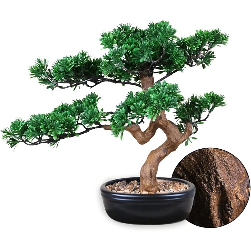 Lifelike Fake Bonsai Tree Natural Look No Maintenance Home Office Décor Gift New