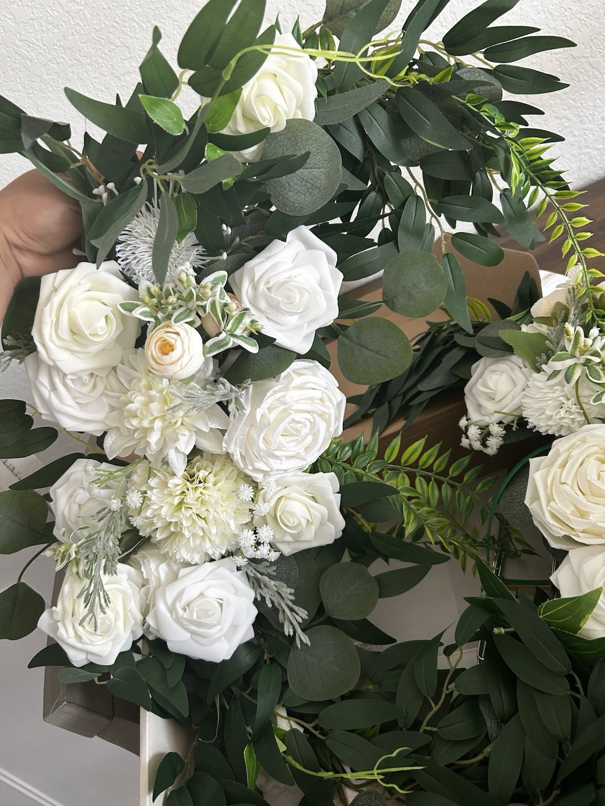 Wedding arch flowers, artificial flowers for decoration
