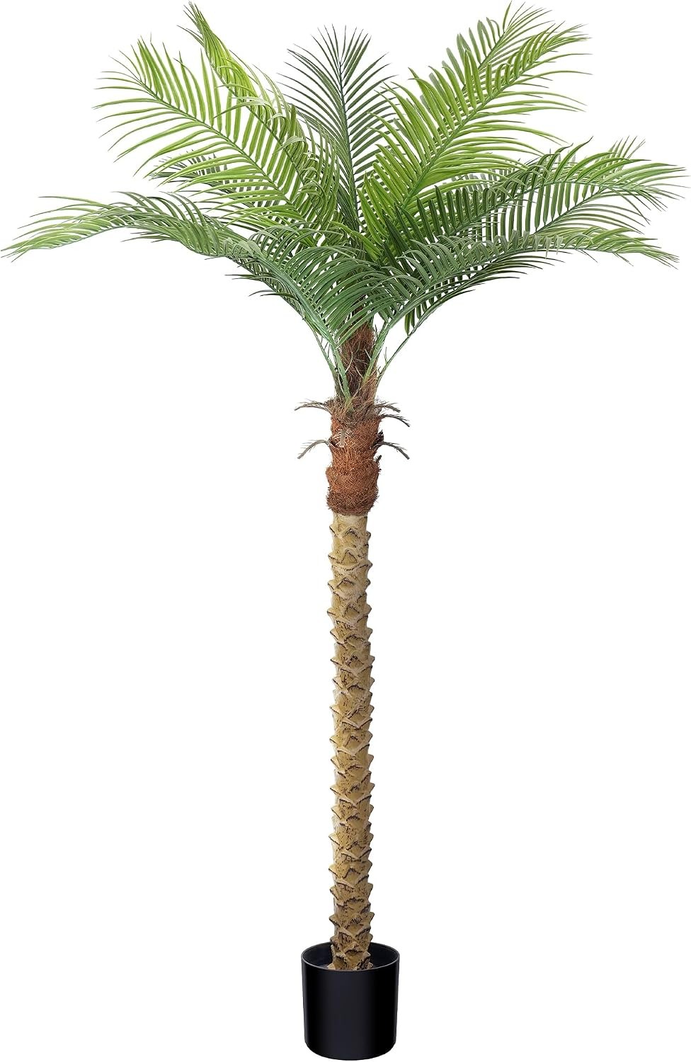 Artificial Phoenix Palm Tree 9ft Tall 2 Set – Fake Large Tropical Tree W/ 21