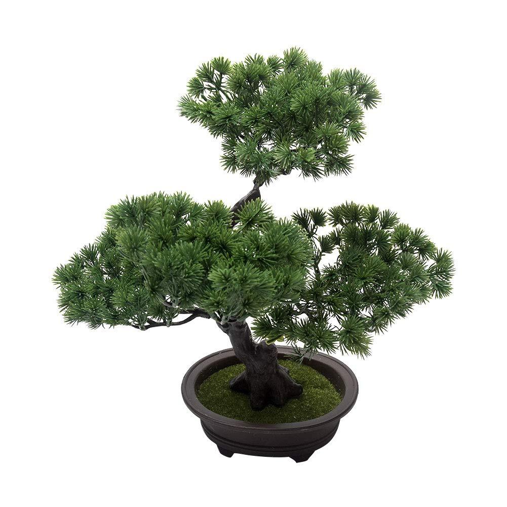 Artificial Bonsai Pine Tree Plastic Simulation Potted Plant DIY Decorative Bo…