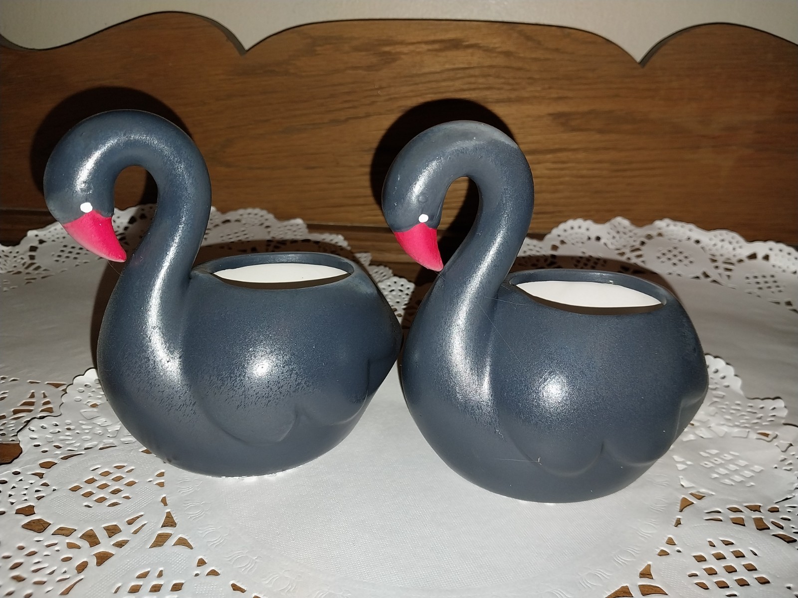 Swan Planter And Flamingo Used For Small Plants Or Herbs