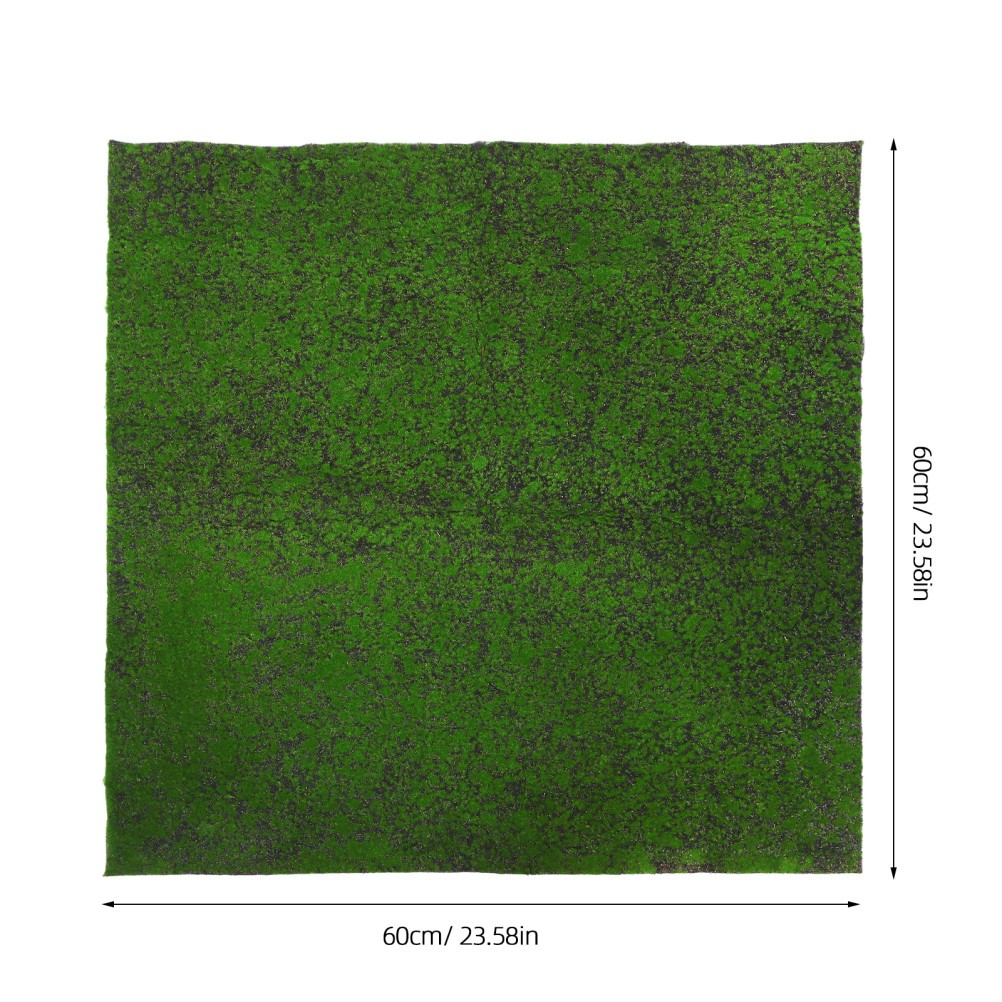 1 Pack Reusable Artificial Moss Turf Green Decorative Grass Rug for DIY Crafts