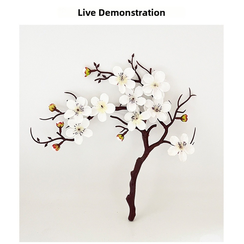 Plum Blossom Bonsai Artificial Flower for Bedroom Living Room Study Decor