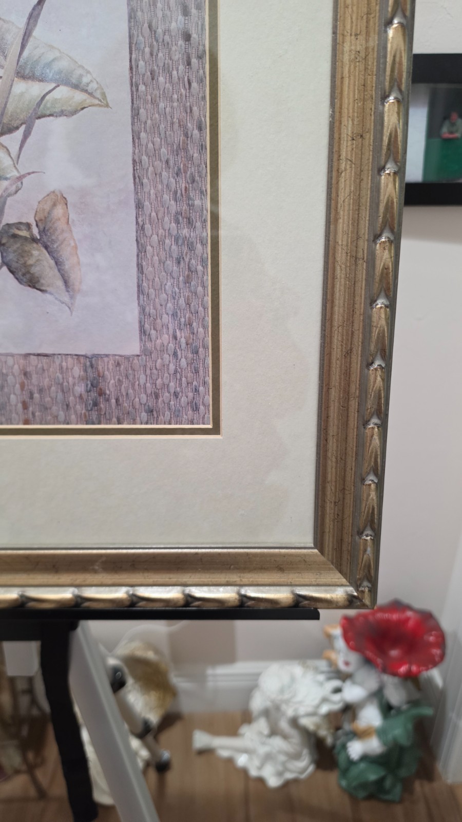 Philodendron Princess Leaves in 23″ X 19″ Gold Frame