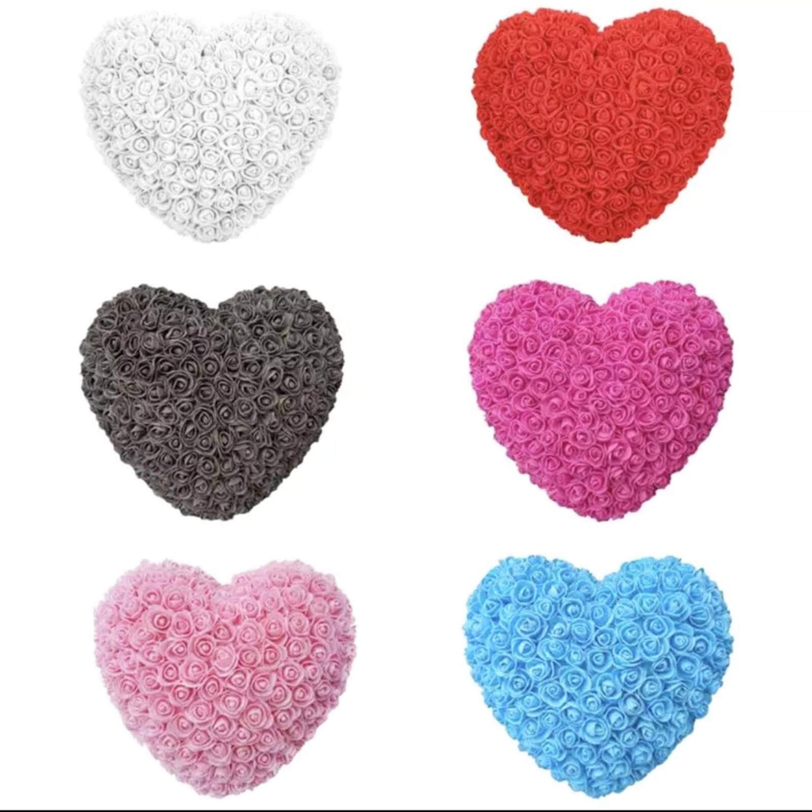 8″ Artificial Rose Heart Wall Birthday Valentine’s Day Gift for Girlfriend Wife