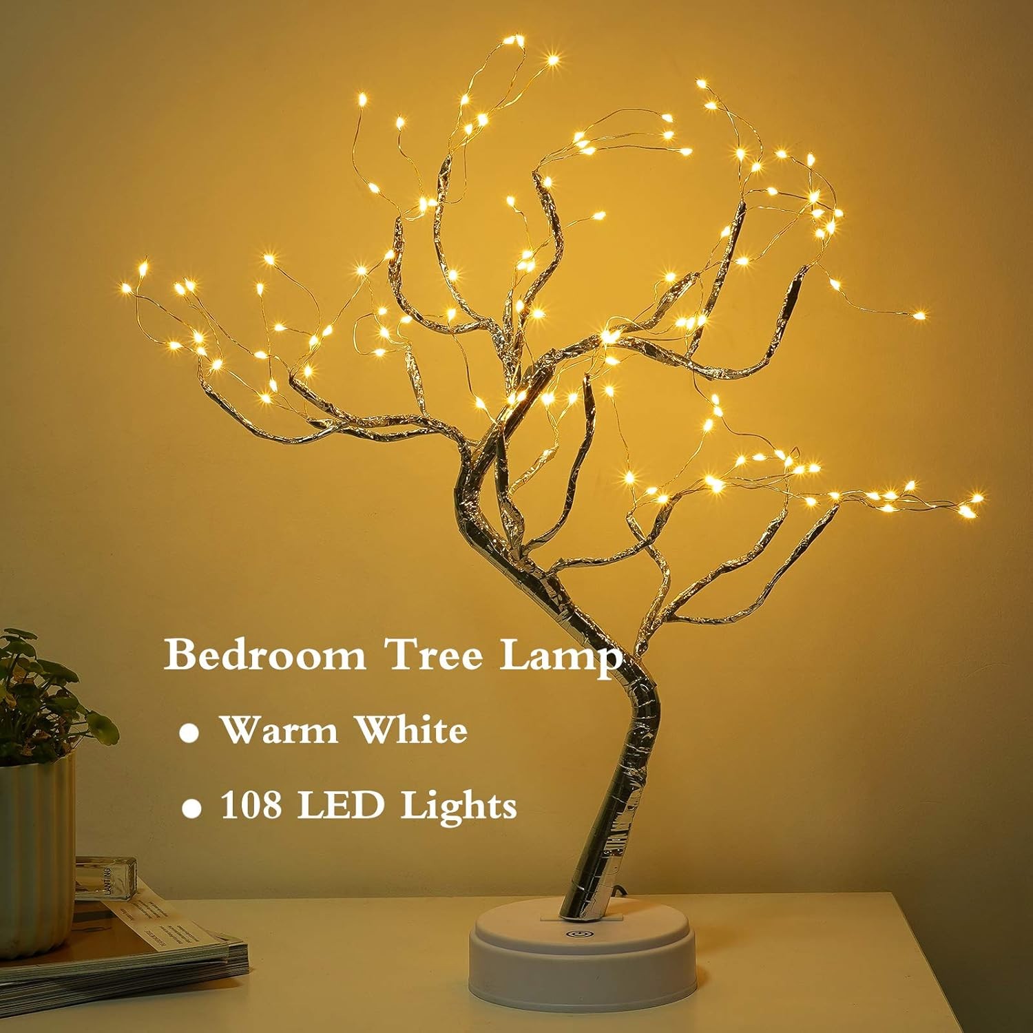 50,8 cm Bonsai Feengeist Baum Licht mit 108LED without Remote, Warmweiß