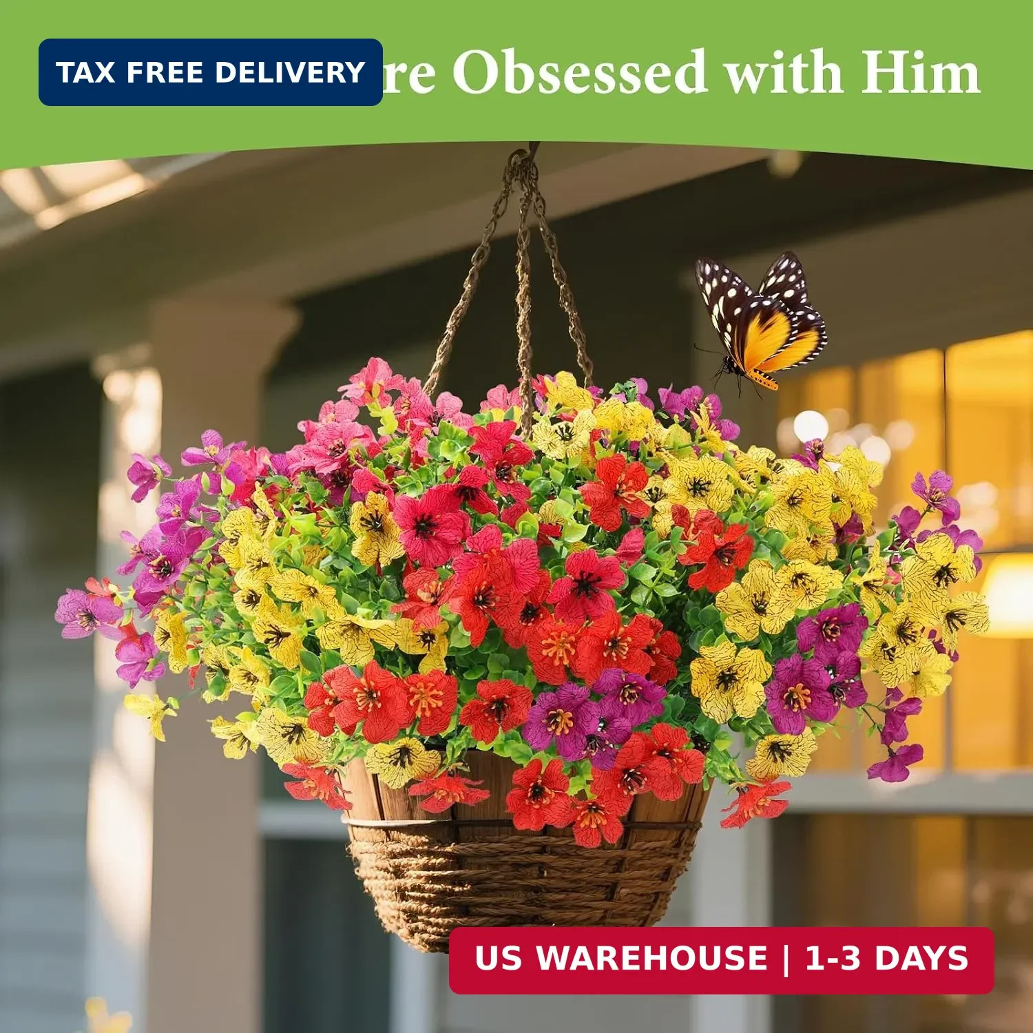 SAEUYVB 32 Bundles Artificial Flowers for Outdoors,All Weather Fake Flowers | 4
