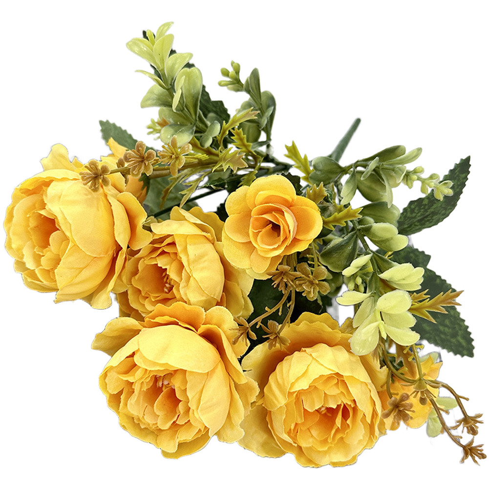 7 Fork Spring Peony Fake Flowers for Wedding Events Photography Props Decor