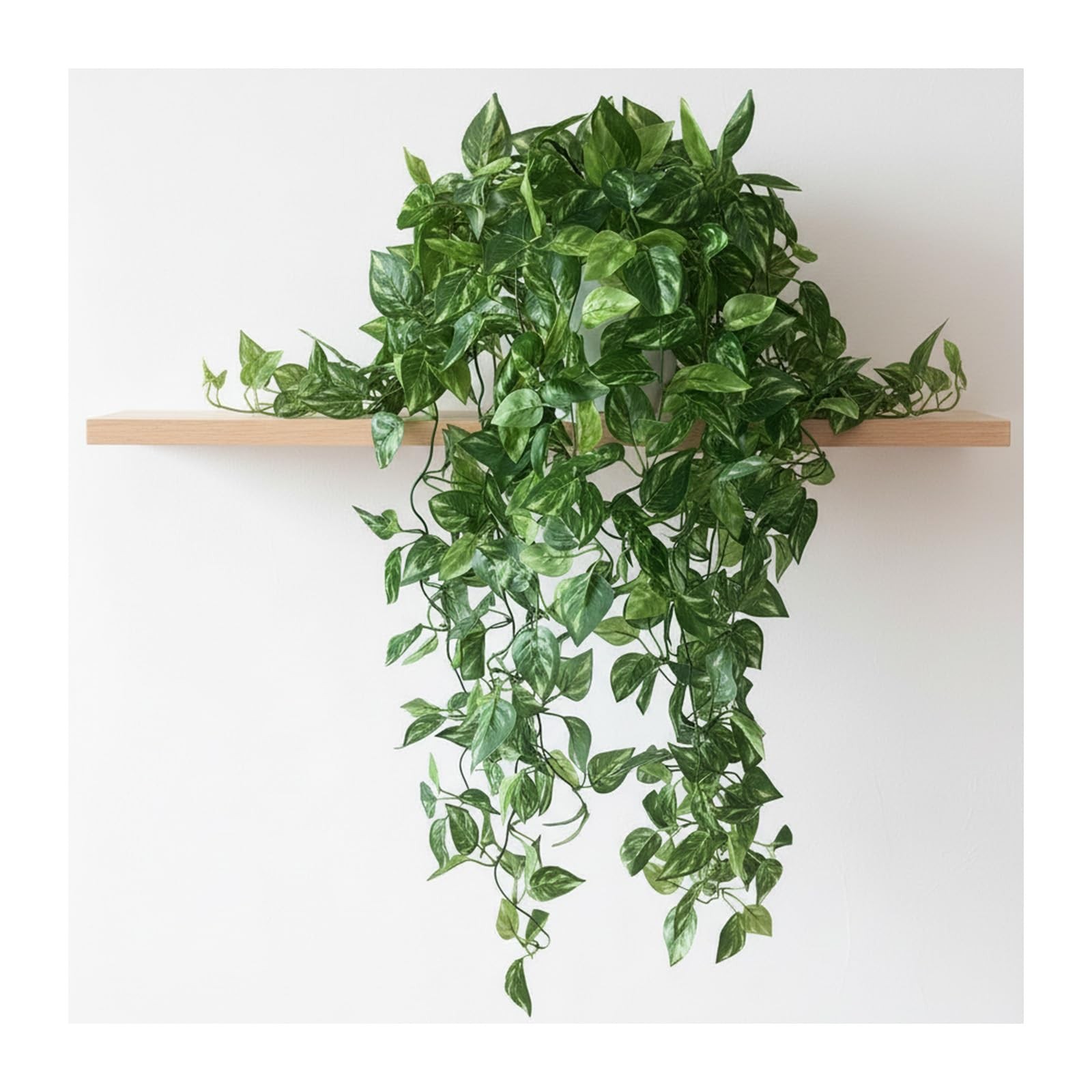 35.5″ Artificial Pothos Ivy Plants Set of 2 with Pots, Fake Hanging Greenery …