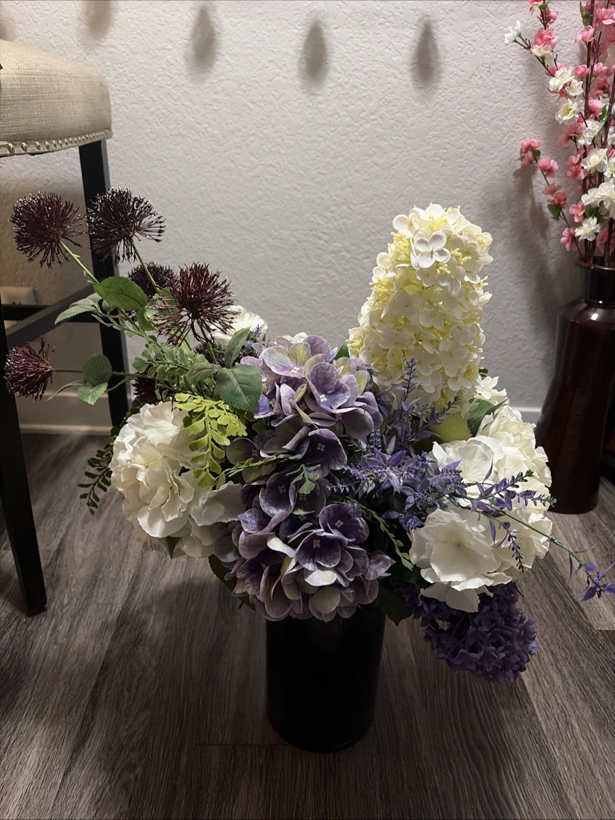 Large Spring Summer Floral Arrangement Easter Floral Arrangement (W/o Vase)