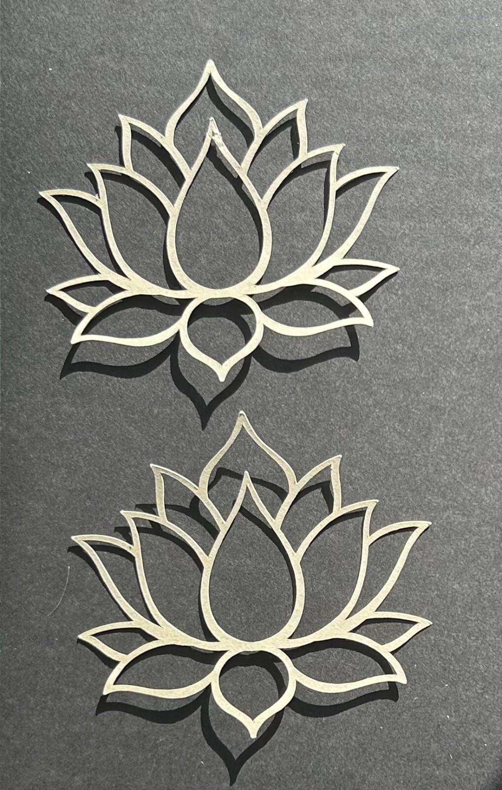 3″ Cutouts Lotus Flower, Die Cut, paper flowers, Yoga Inspired, Namaste, Chakra
