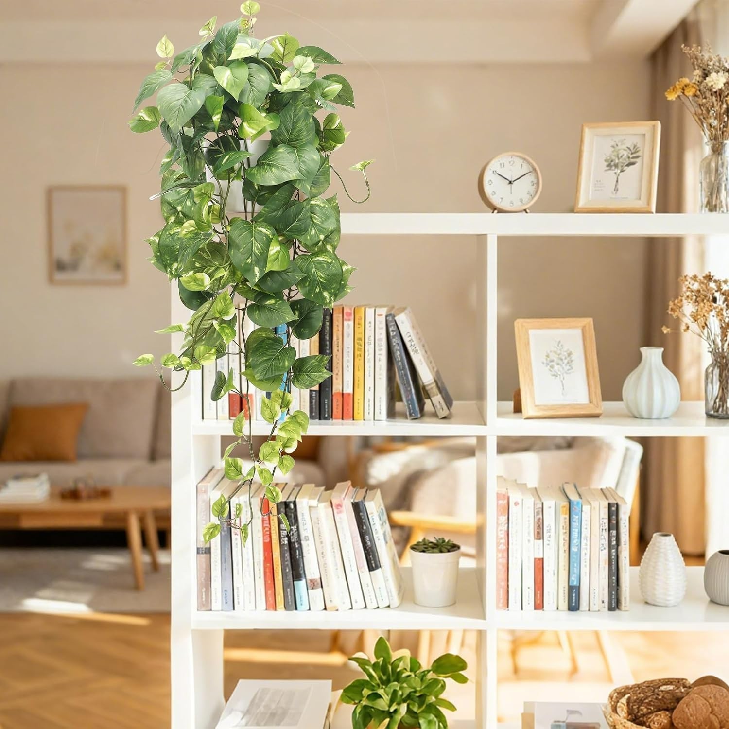 Artificial Pothos Plant in Chic Pot – Enhance Your Home’s Aesthetic Gracefully