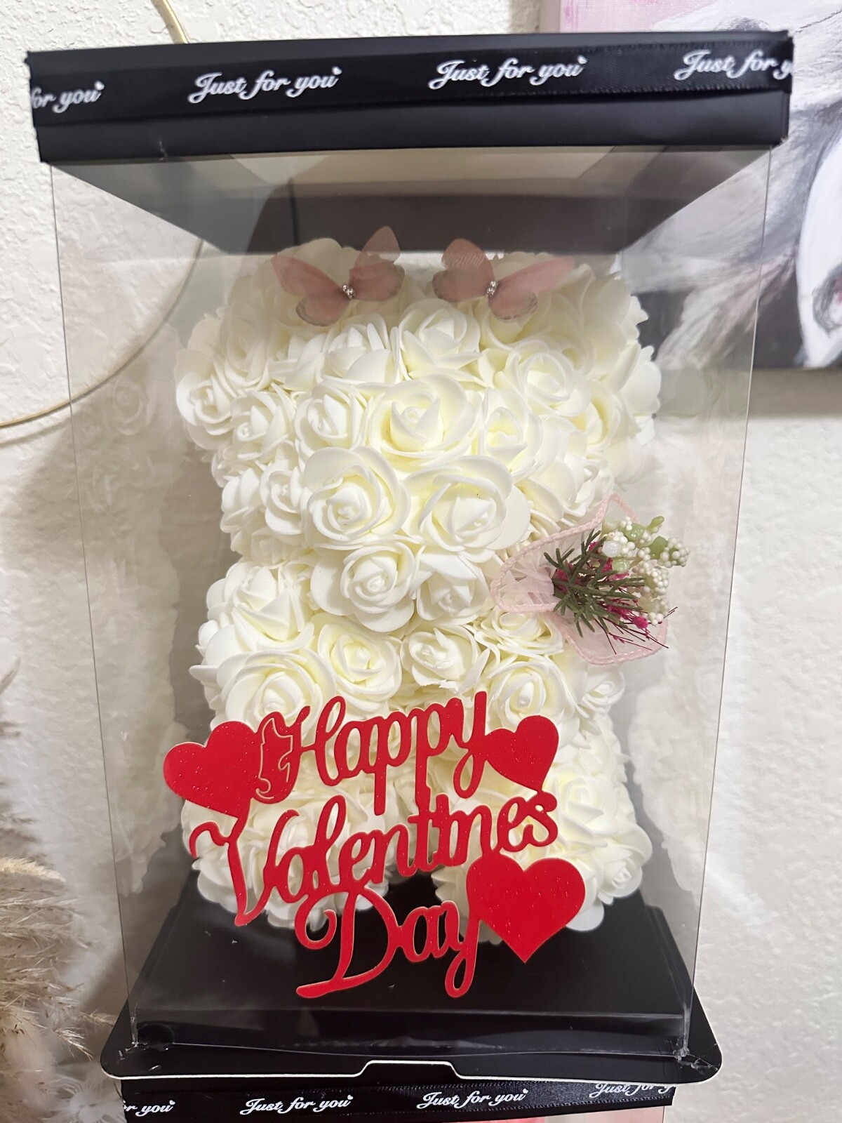 Valentine Day Flower Floral Foam Rose Teddy Bear Birthday Wedding Romantic Gifts