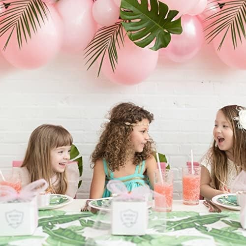 CCINEE 16 PCS Artificial Palm Leaves, Faux Large Palm Fronds Fake Tropical Plant