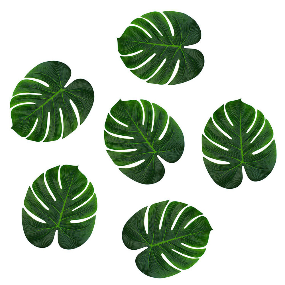 30PCS Artificial Palm Leaves Large Palm Leaves Hawaiian Leaves Decorations