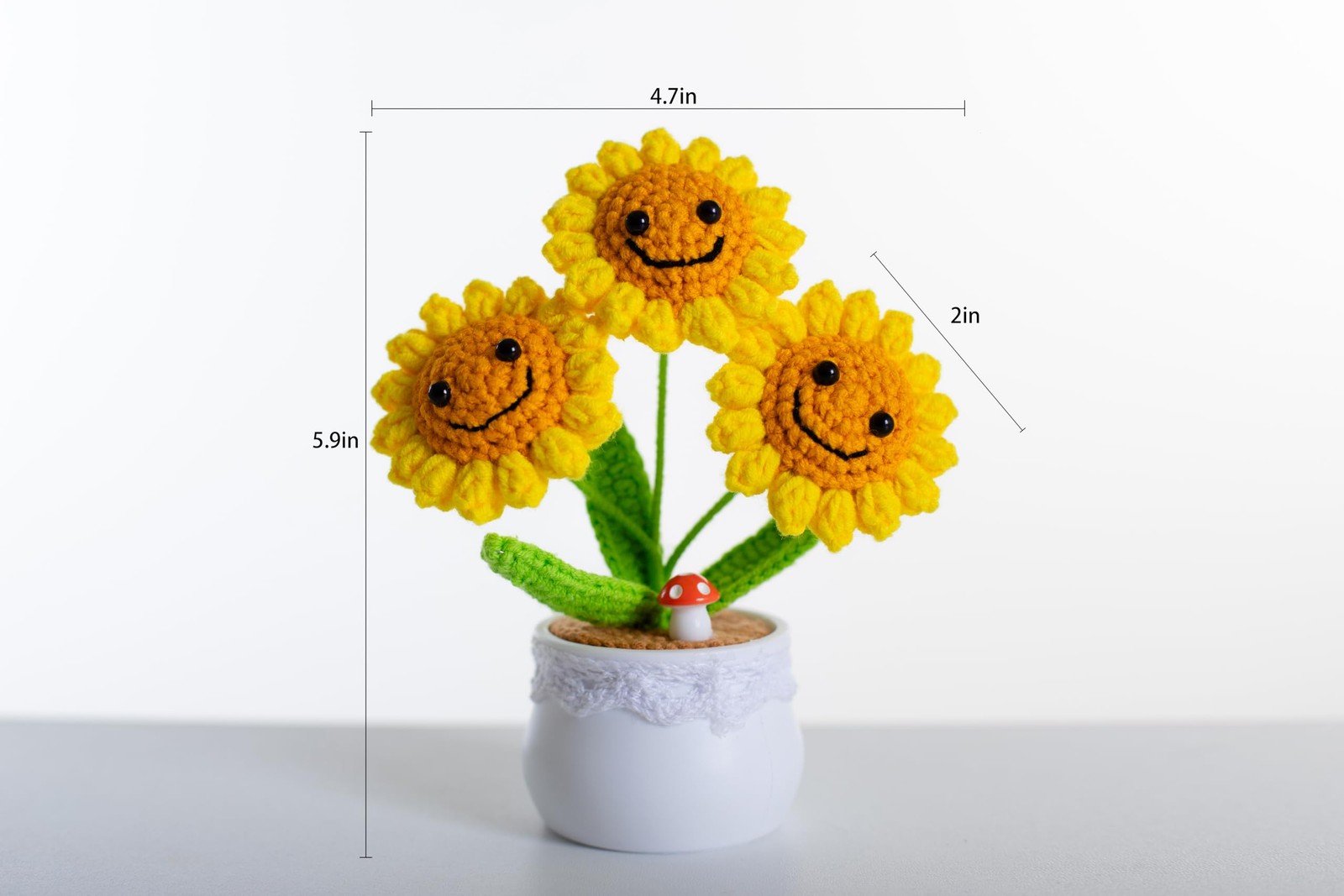 vaiyiyav Finish Mini Crochet Flowers, Smiley Sunflowers, Crochet Sunflowers, …