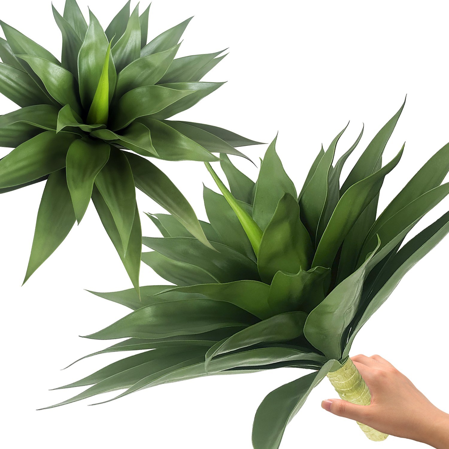 Large Artificial Agave Plant Without Ground Stake Indoor Outdoor Potted Decor