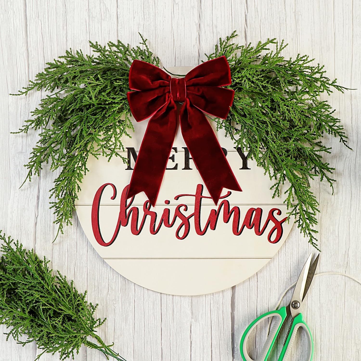 24PCS Artificial Pine Needles Branches Real Touch Greenery Stems Cedar Pine S…