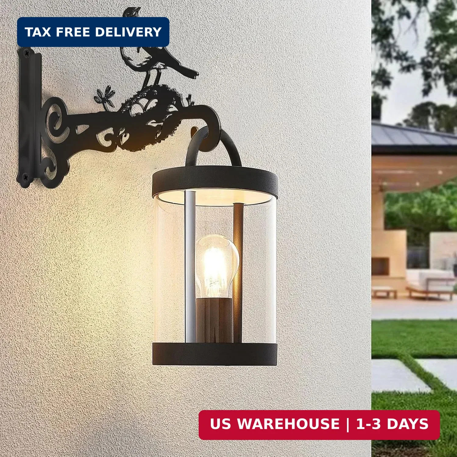 2-Pack Aesthetic Wall Plant Hanger Indoor and Outdoor – 10 Inch Metal Hanging Pl
