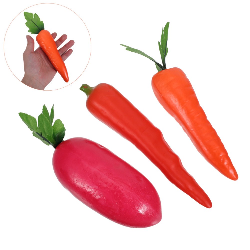 8 PCS Lifelike Artificial Carrot Decorative Foam Craft Supply