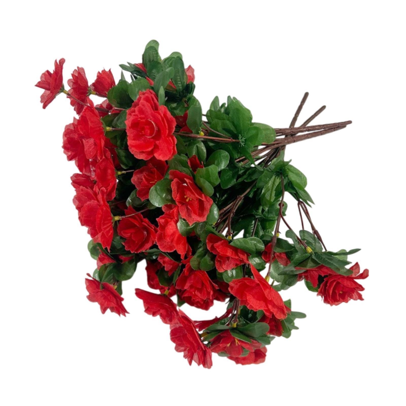 4 Bundles Artificial Flowers Outdoor Fake Flowers Lawn Farmhouse Table Vase