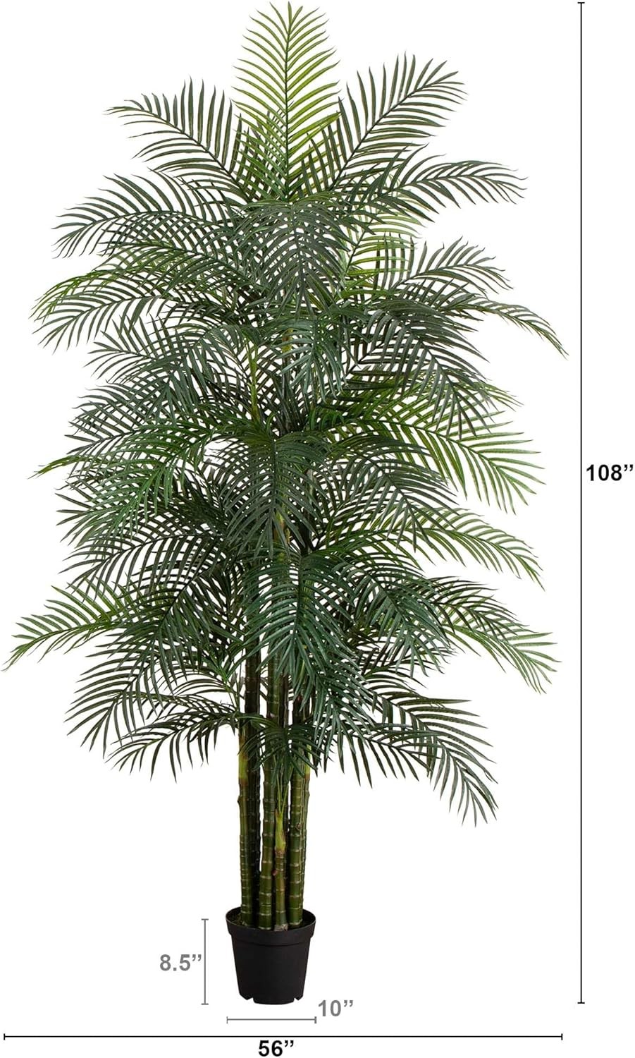 9ft Artificial Areca Palm Tree UV Resistant (Indoor/Outdoor)
