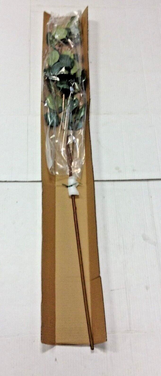 Pottery Barn Faux Budding Eucalyptus Stem Branch Set 4 Green 33H Flowers More+🦩