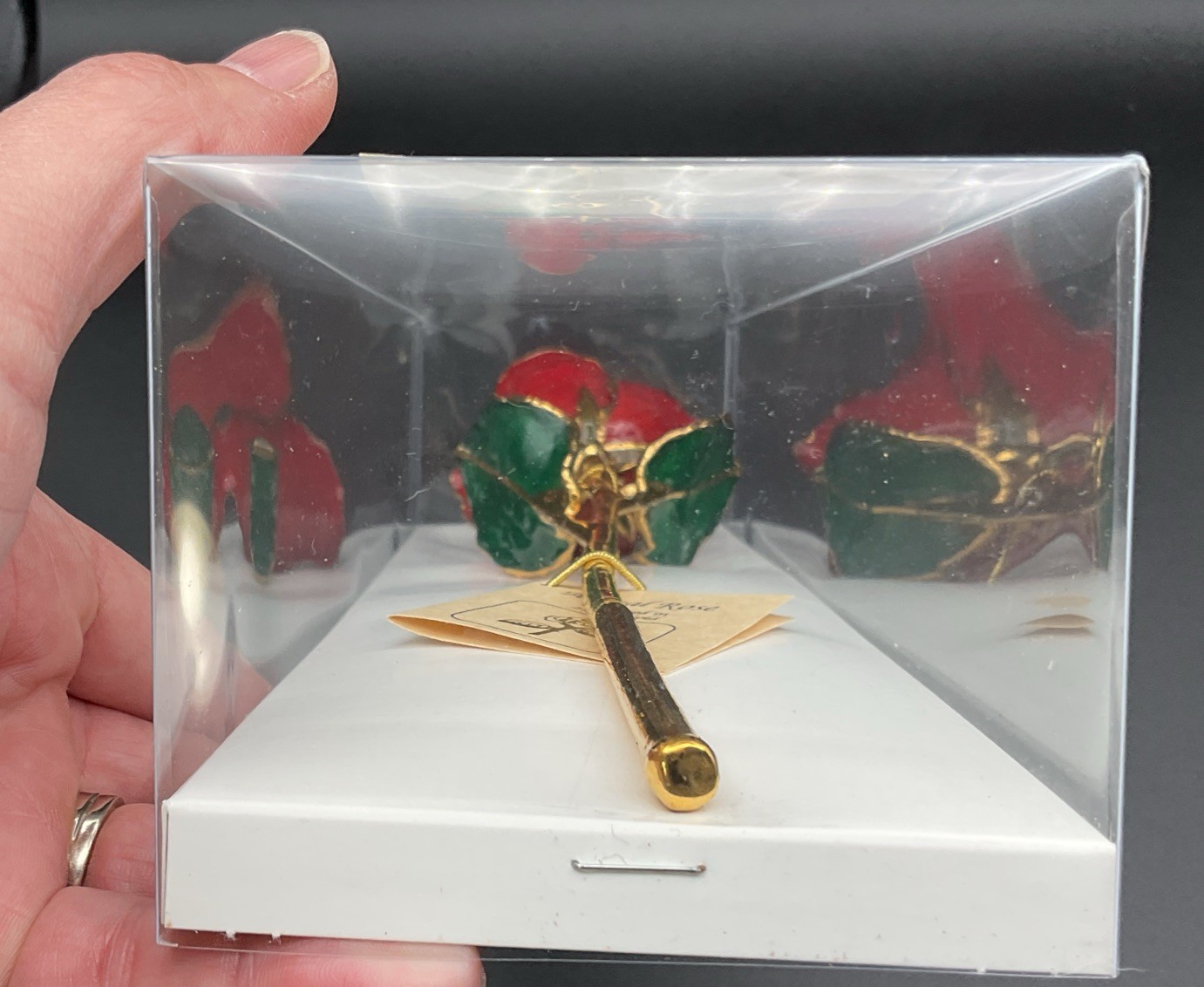 Real Rose Preserved in 24K Gold – 11” Inch – Red Rose