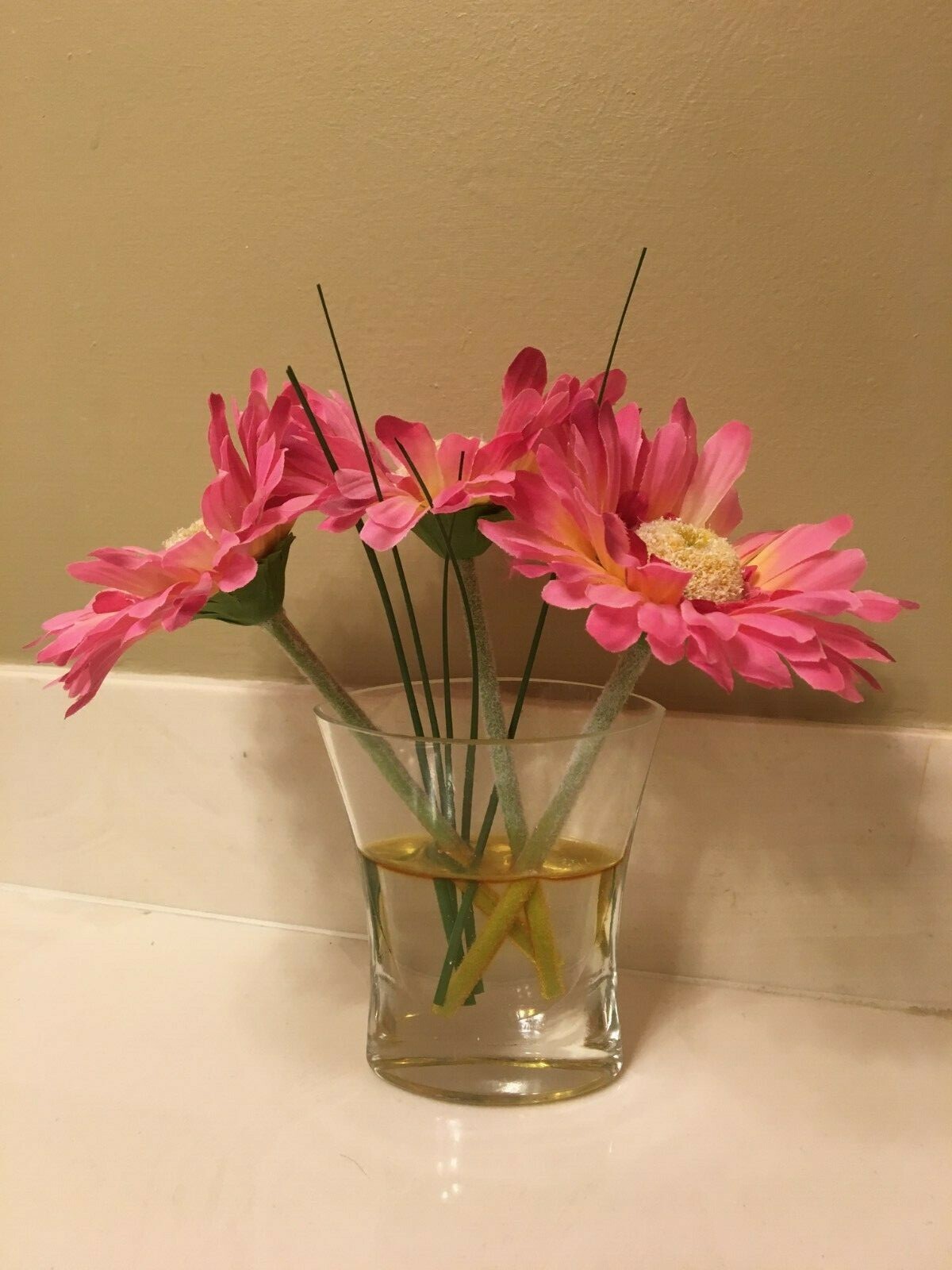 Gerber Daisy Silk Flower Arrangement Decor