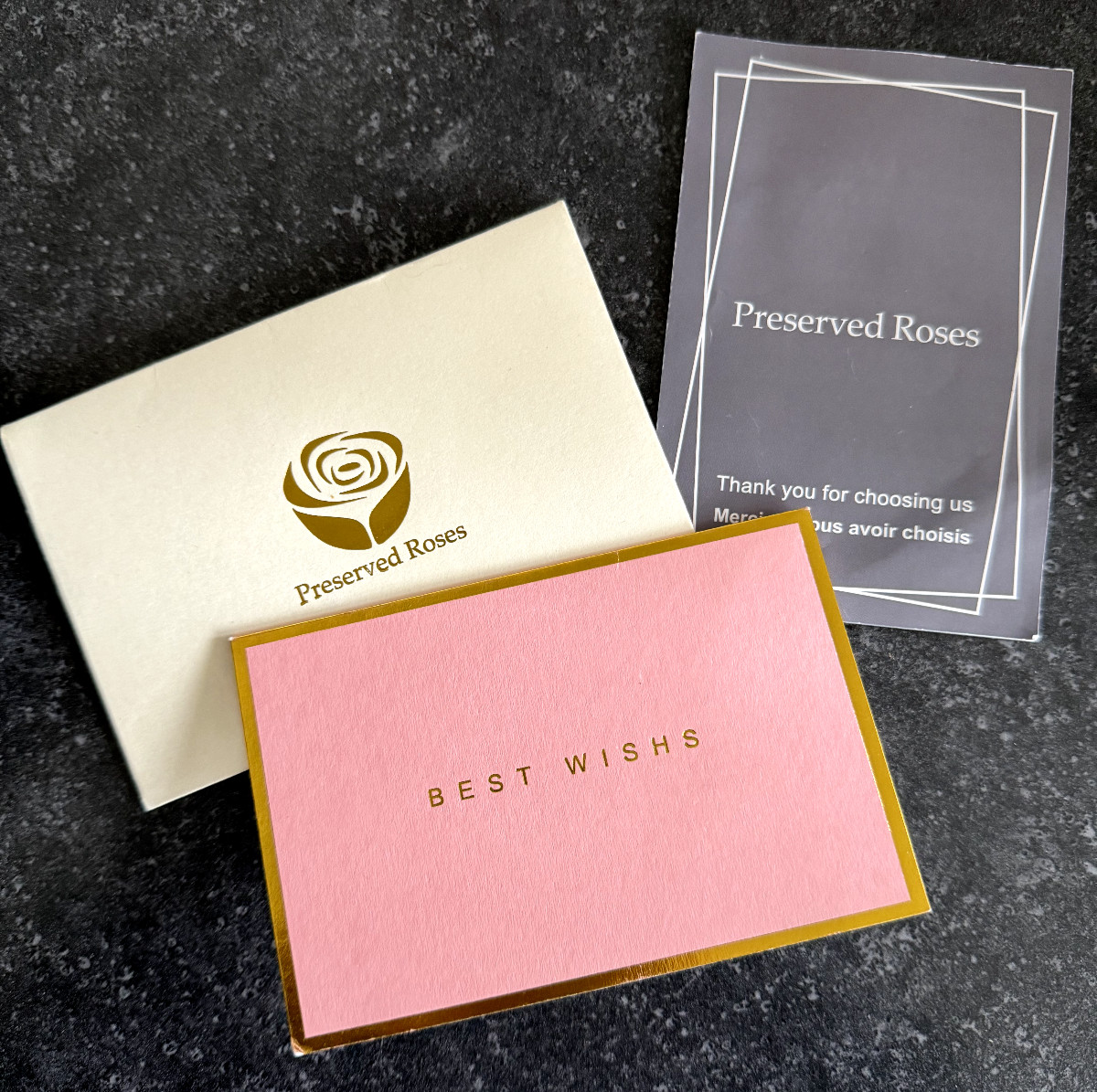 Preserved Roses – 16 Real Red Roses in Black/Gold Circular Gift Box Open Box
