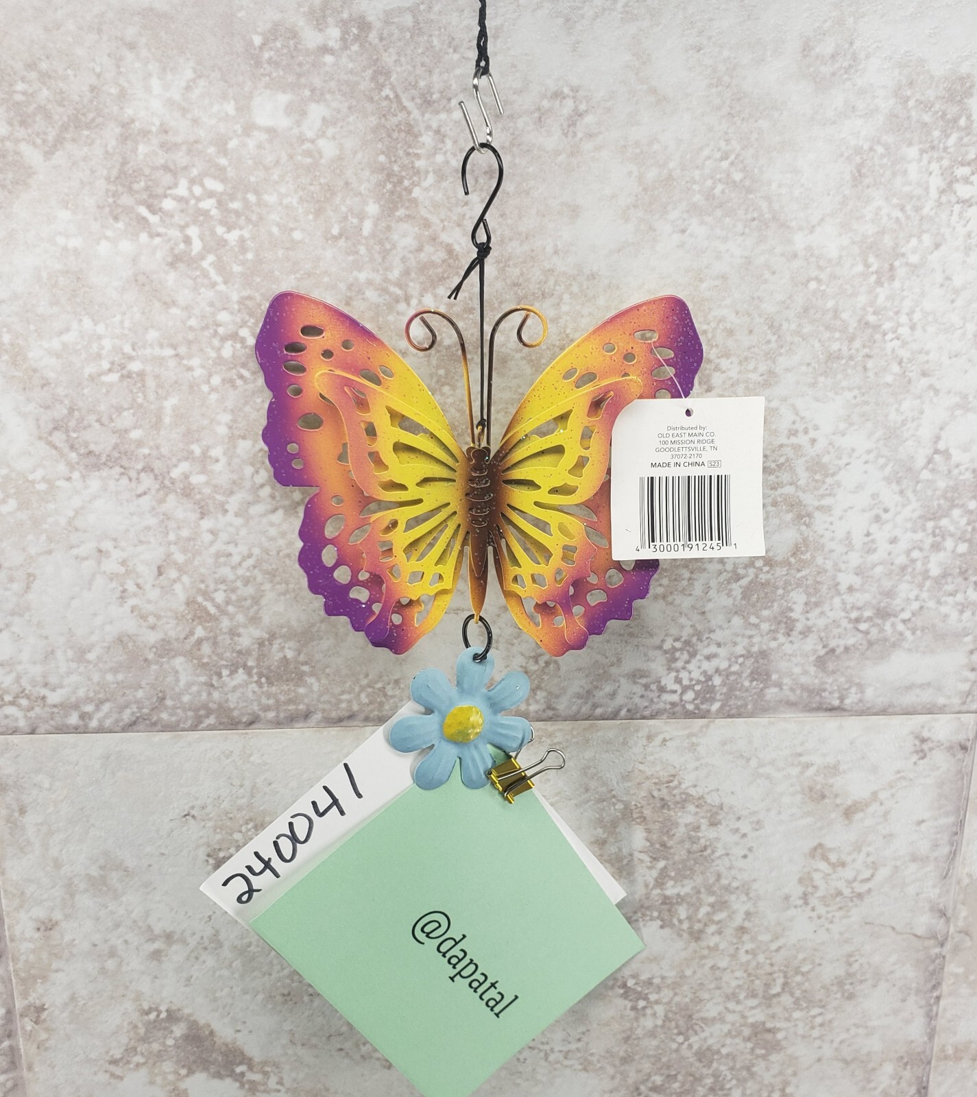 3D Butterfly Flower Decorative Hanging Indoor Outdoor Metal Sign True Living