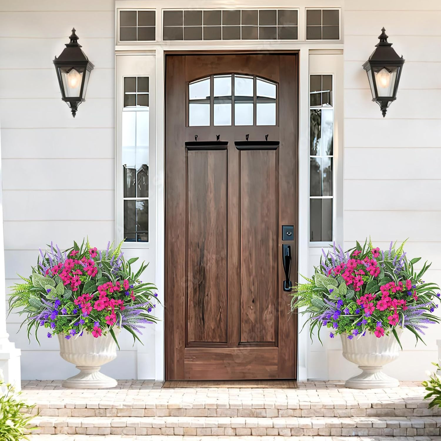 20 UV Resistant Artificial Plants – Faux Greenery for Outdoor Decor