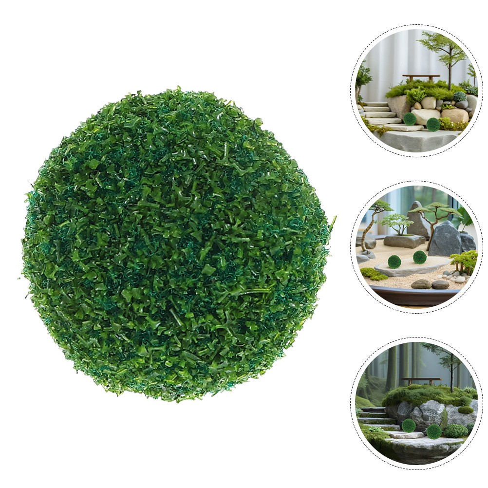 5 Pcs Artificial Green Topiary Faux Decorative Plant for Garden