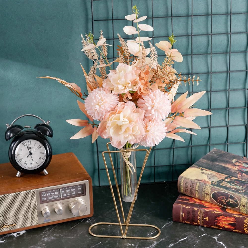 Artificial Fake Flowers Plants Silk Flower Arrangements Wedding Bouquets Deco…