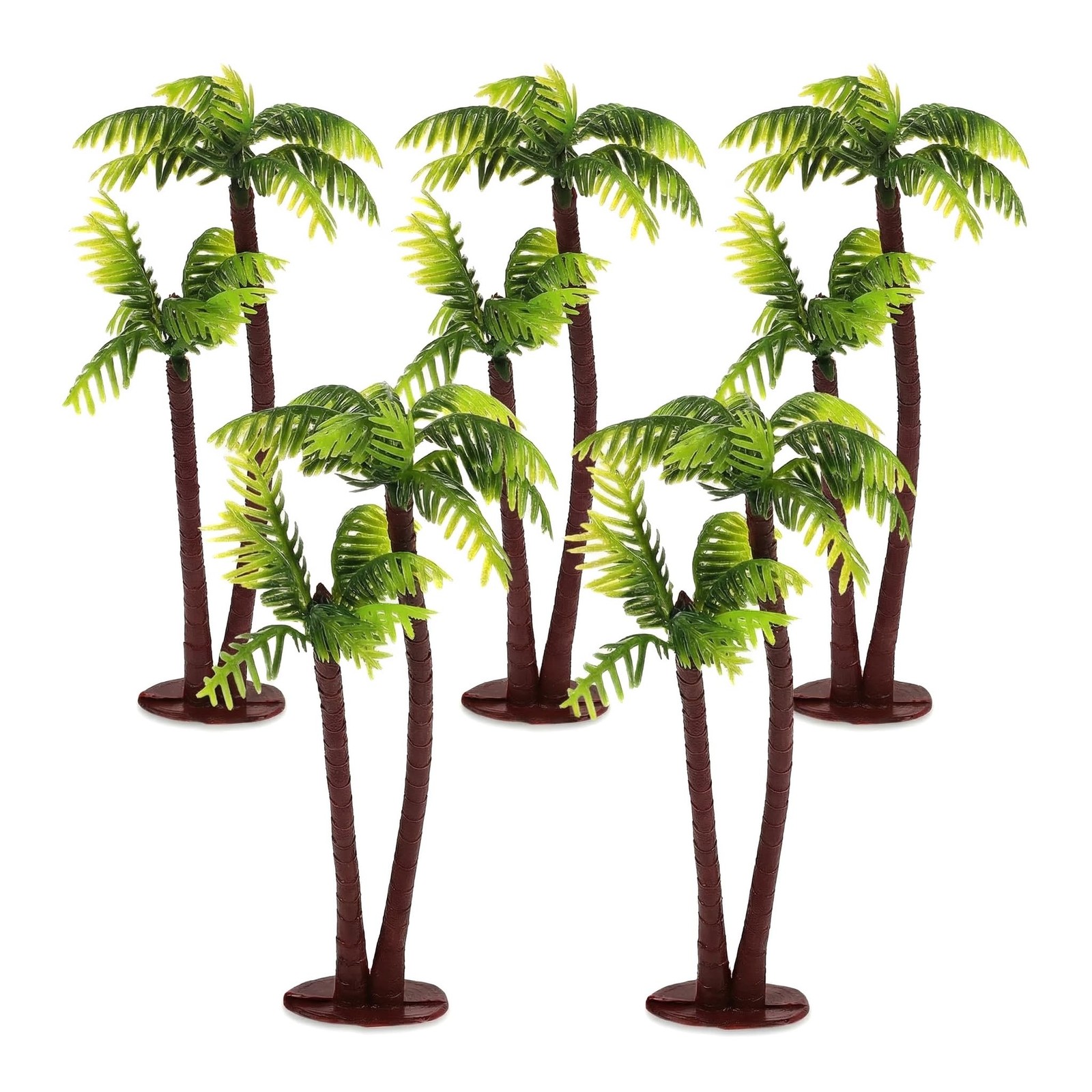 Artificial Mini Coconut Palm Trees, 5pcs Realistic Miniature Trees for DIY Mi…