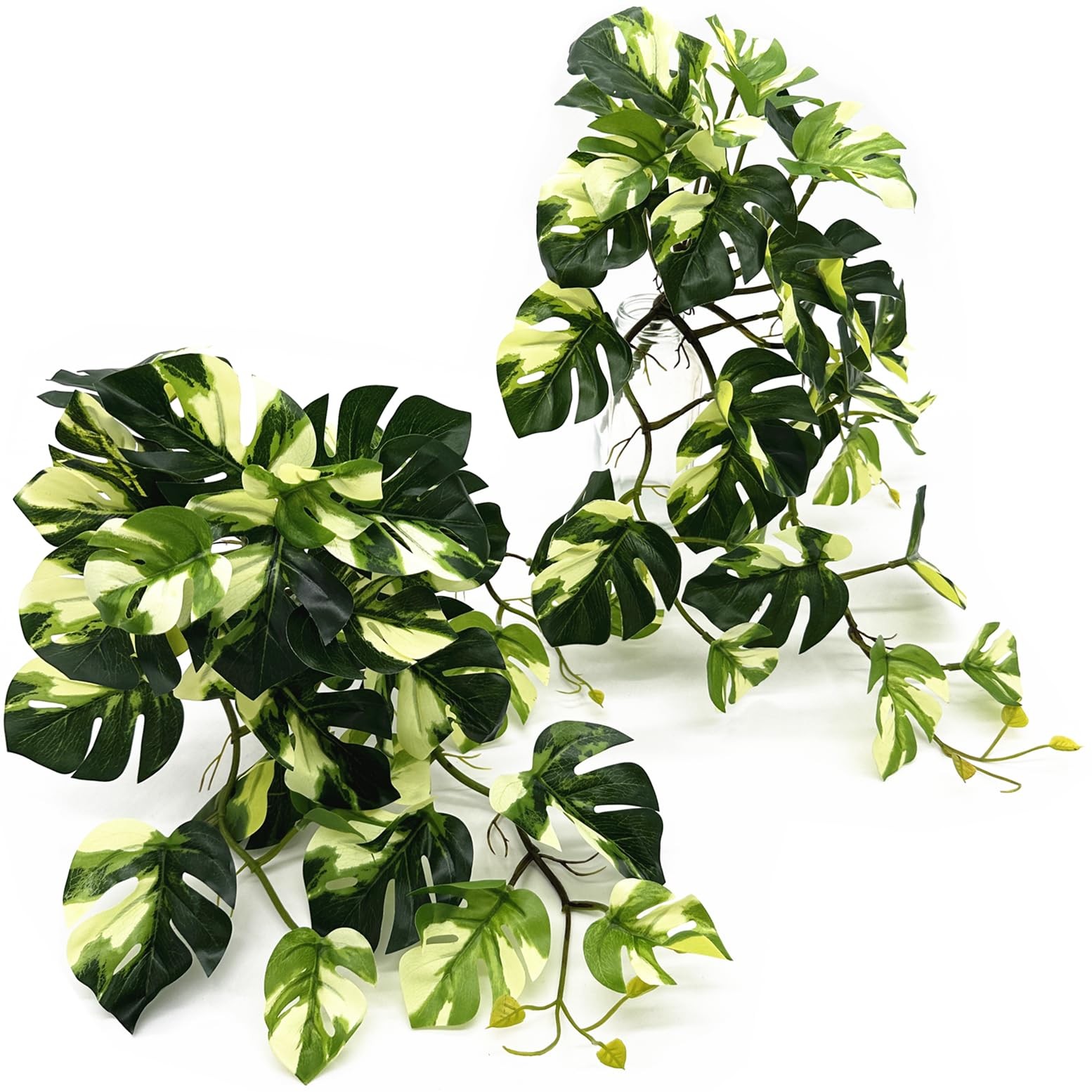 Fake Plants Hanging Small Faux Potted Ivy Vine Artificial Monstera Mini Faux …