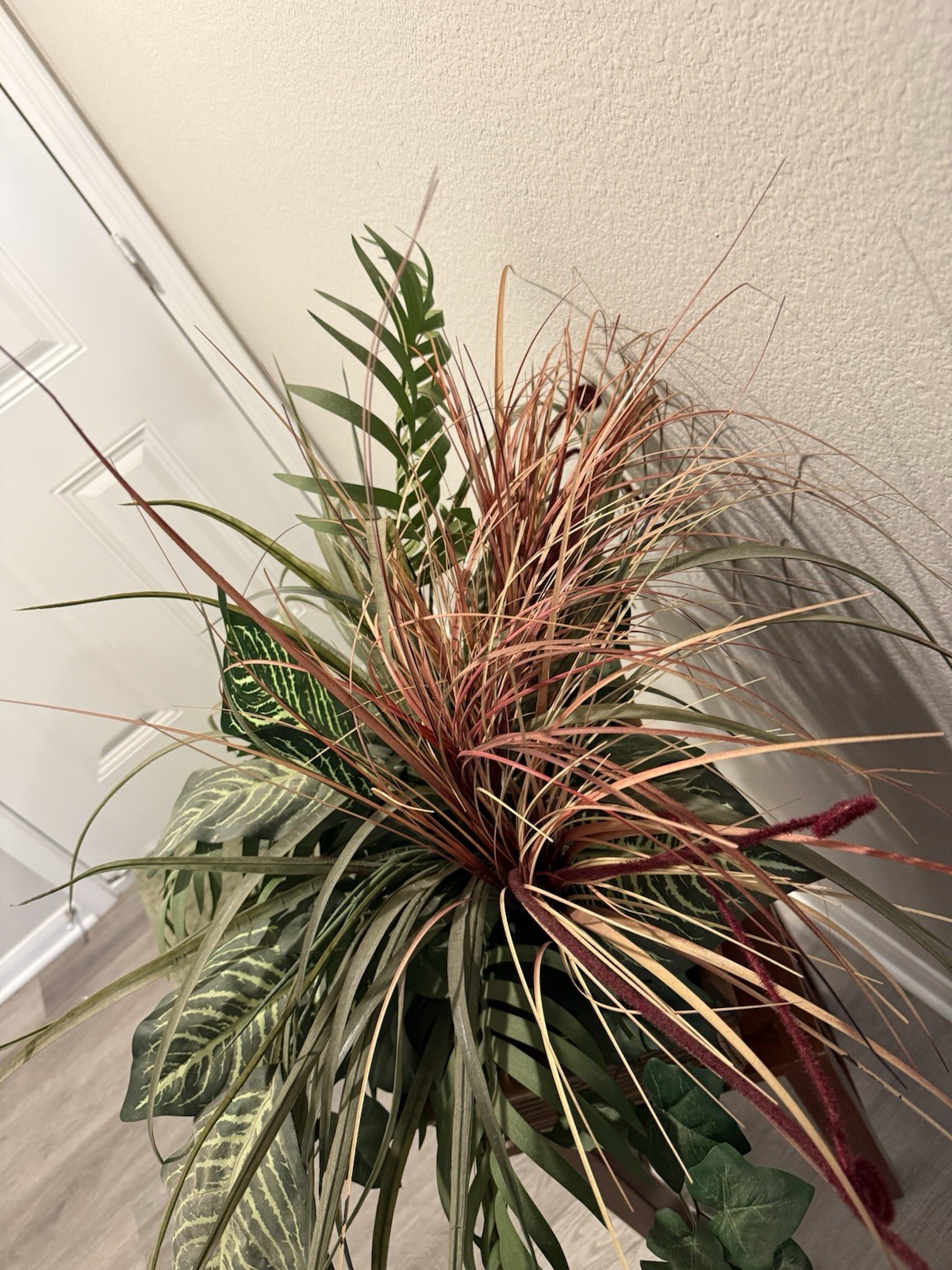mixed foliage Collection Of Greenery plants & Cattails Zebra, Ferns,palms & Ivy