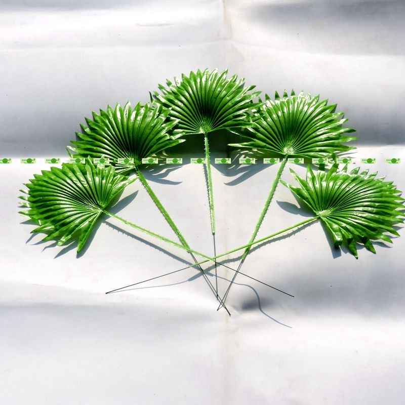 40cm 20pcs Lifelike Artificial Palm Coconut Plant Leaf Branch Home Decor Green