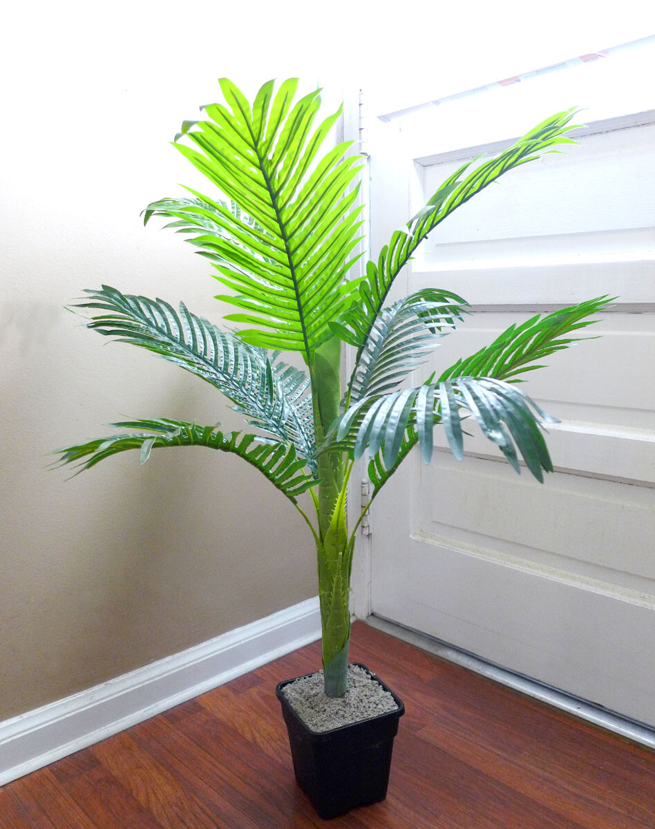32″/ 28″/ 26″ Height Artificial Plant Leaves Palm Tree Paradise Bushes