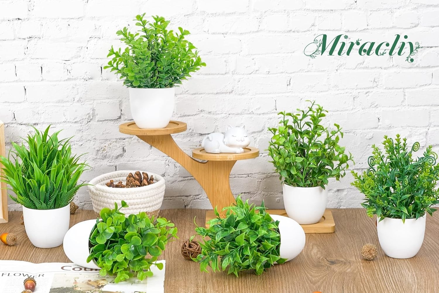 6 Pack Small Fake Plants Eucalyptus Rosemary Succulents Plants Artificial in …