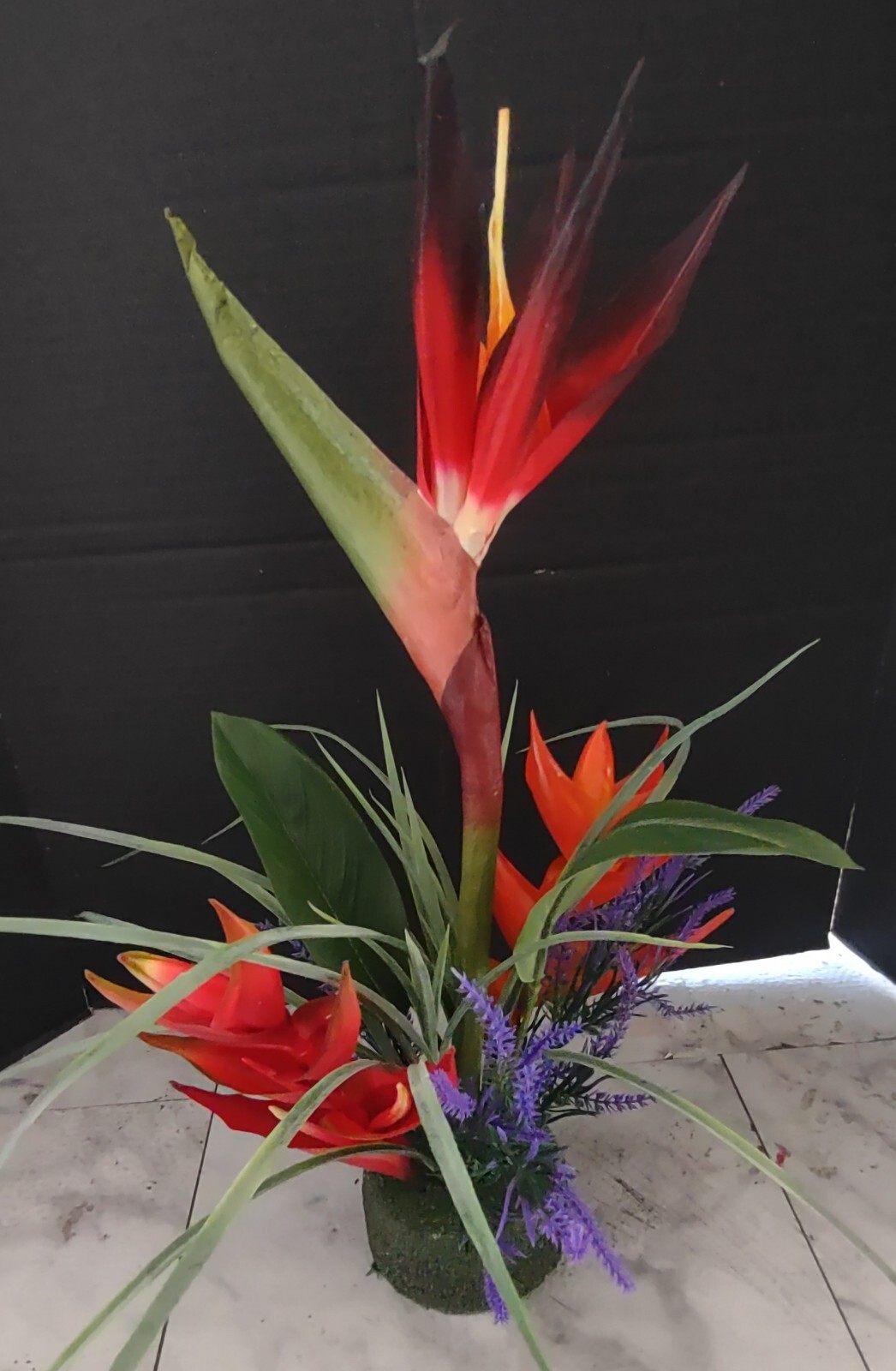 Artificial bird of paradise table decoration, weddings, centerpiece RD